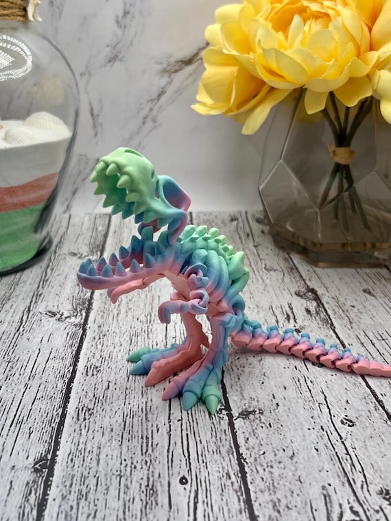 Articulated Skeleton T-rex: 3D Printed Fidget Toy