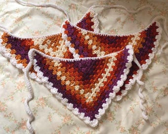 Crochet Sunset Bandana - Handmade Hair Accessories