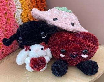 Crochet Pink and Red Collection - Handmade Valentine's Crochet Amigurumi