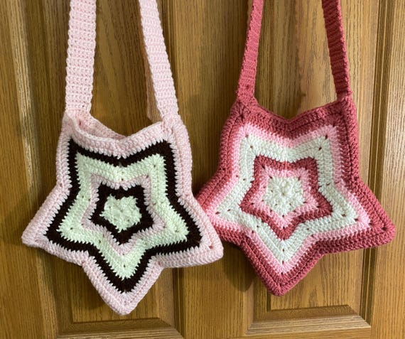 Crochet Star Bags - Handmade Summer Crossbody with Lining