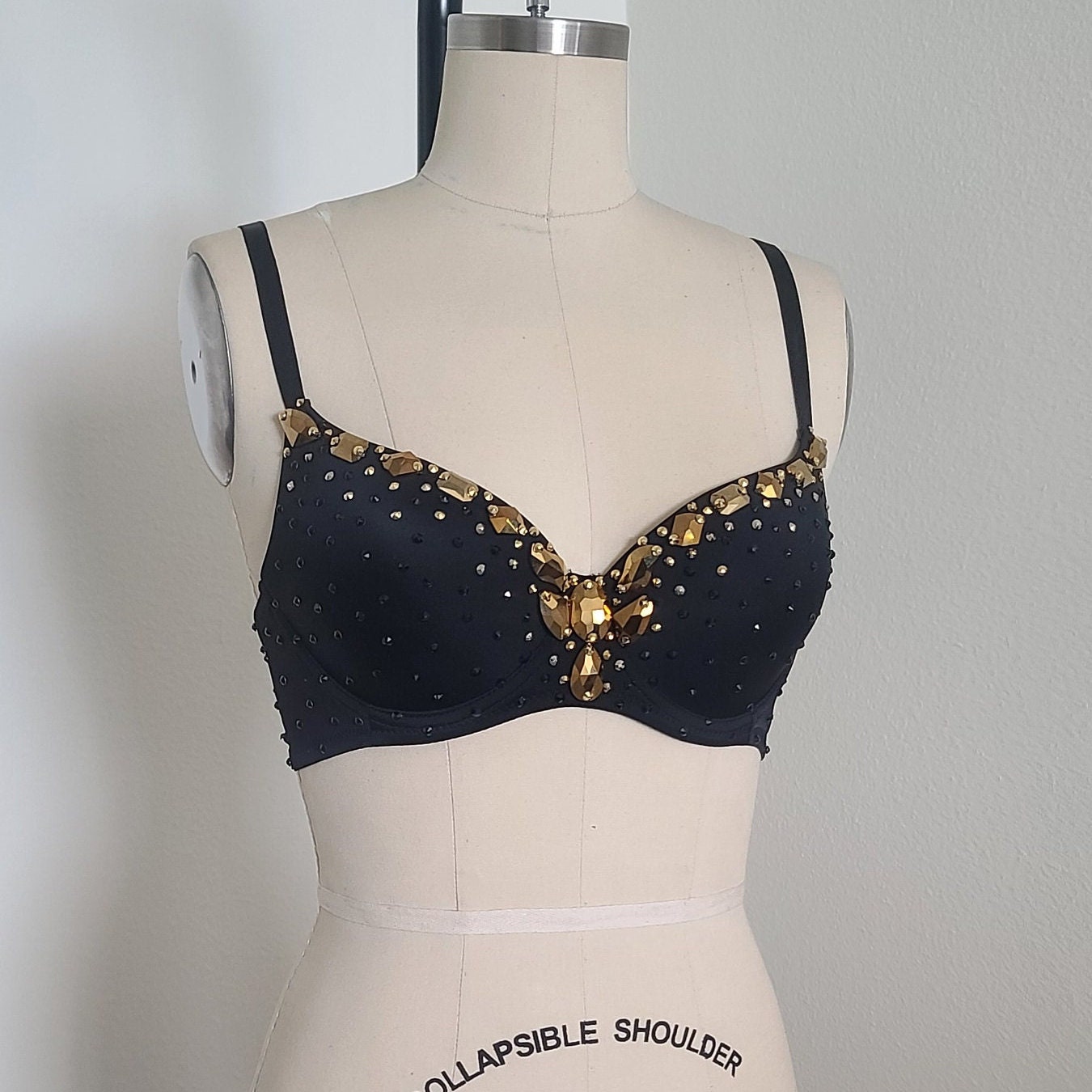 Buy Black Diamante Sparkle Light Padded Bralette from Next Estonia