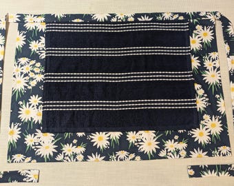 Daisy or Sunflower Terry Cloth Towel Apron, Multiple Towel Choices Available