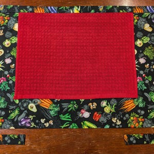 Towel Apron, Vegetable with Terry Cloth Towel attached 6 choices available