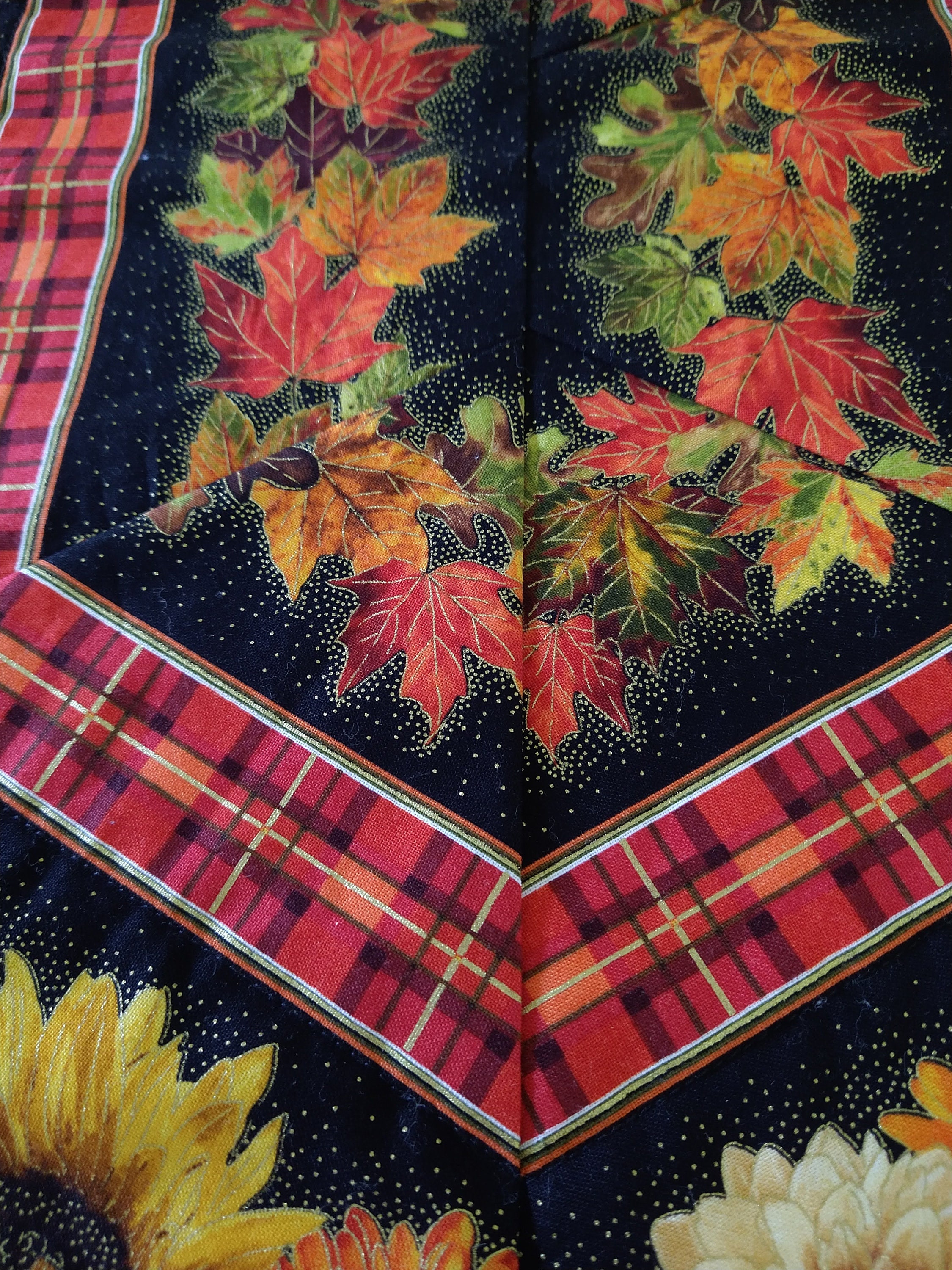 Beautiful Fall Color Table Topper, Handmade Gift, Triangle Frenzy ...