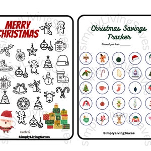 Make saving for Christmas fun and easy with this A5 Christmas Savings Challenge Set
