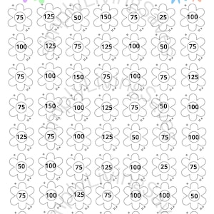 5K flower 8.5 x 11 Saving Challenge with A6 envelope dashboard