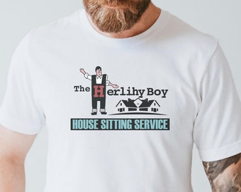 È il ragazzo di Herlihy! Adam Sandler, Chris Farley, schizzo SNL, Matt Foley, Saturday Night Live, Camicia commedia Snl, Maglietta divertente, Camicia SNL