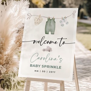 Baby Boy Sprinkle Willkommensschild Vorlage | Sprinkle Poster | Bearbeitbar Sprinkle Willkommensschild | Babyparty Willkommensposter, BYL1