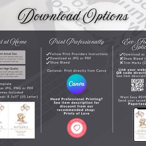 Wedding Invite Template, Editable Hand Drawn Double Sided Doodle Illustrated Invitation, Colorful Handwritten Details Rsvp with QR Code, 610 image 10