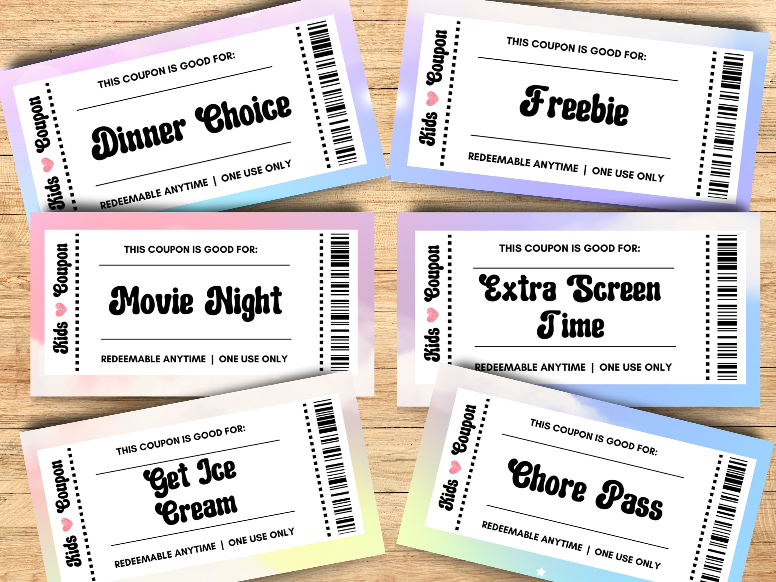 Kids Coupon Book Printable Coupon Book for Kids Reward - Etsy