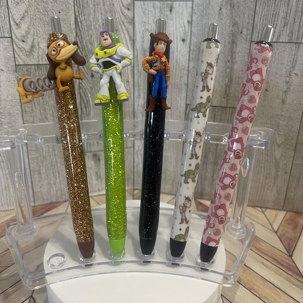 Toy Story Glitter Epoxy Pens: Handmade Ink Joy Pen