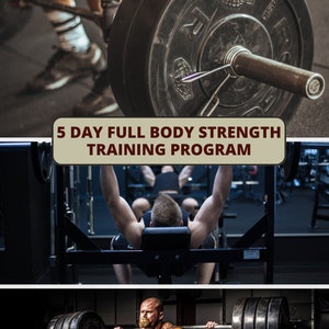 5 Day Full-Body Strength Training Workout Program (12 Weeks)