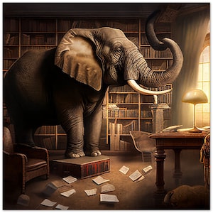 Elephant in the Room (matte print)