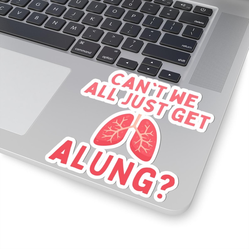 Funny Pulmonology Kiss Cut Stickers, Respiratory Humor Sticker, Medical Pun image 10