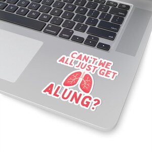Funny Pulmonology Kiss Cut Stickers, Respiratory Humor Sticker, Medical Pun image 9