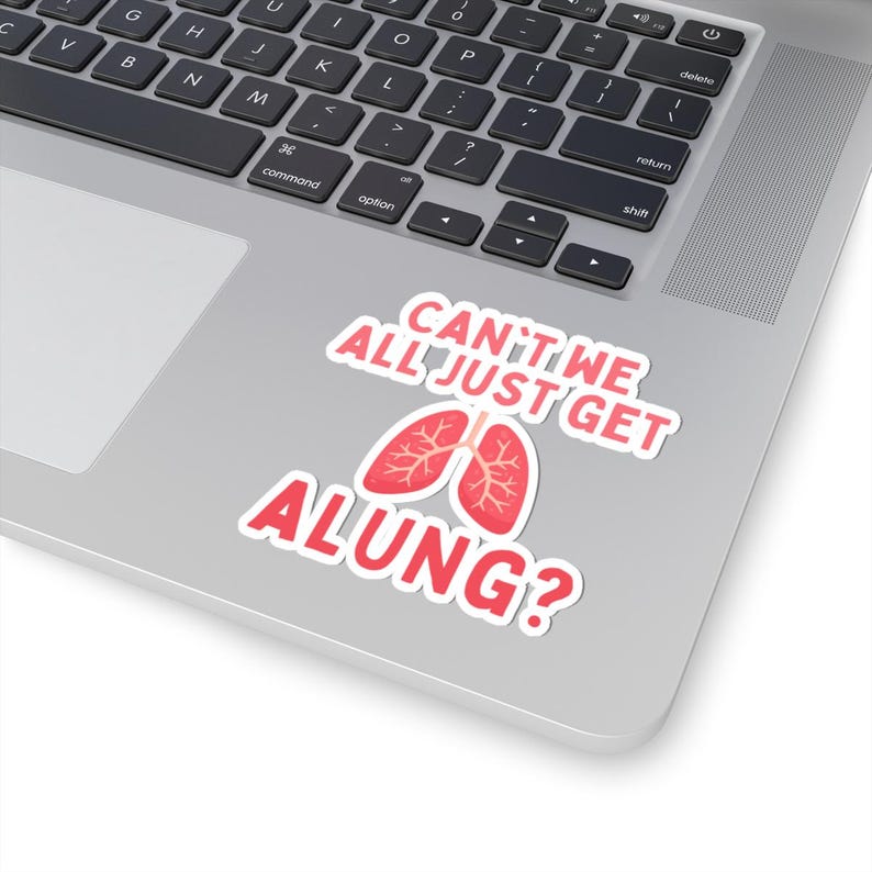 Funny Pulmonology Kiss Cut Stickers, Respiratory Humor Sticker, Medical Pun image 9