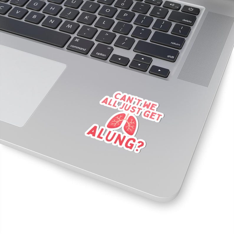 Funny Pulmonology Kiss Cut Stickers, Respiratory Humor Sticker, Medical Pun image 8