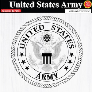 United States Army, Badge, Seal, Custom, Ai, Vector, SVG, DXF, PNG,