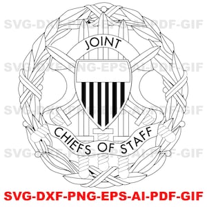 Gelenksiegel, Stabschefs, Logo, Abzeichen, Laserschneiden, Vektorkunst, Schnittdateien, Digitaldruck, Ai, svg, Dxf, Png, Gif, Individuell,
