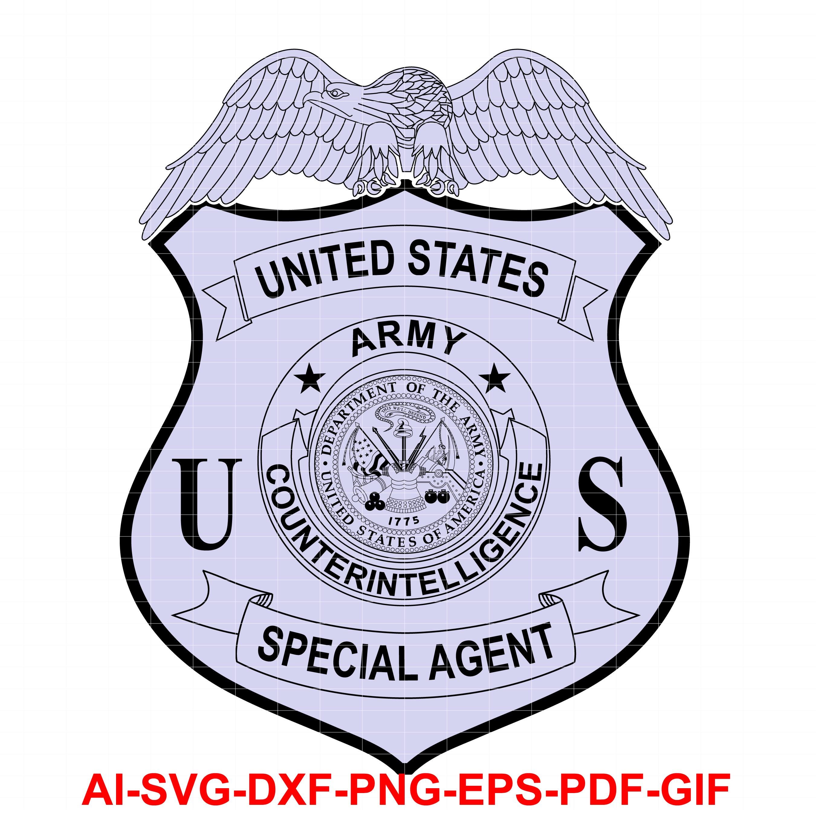 United States, Army, Counterintelligence, Special Agent, Badge, Logo ...