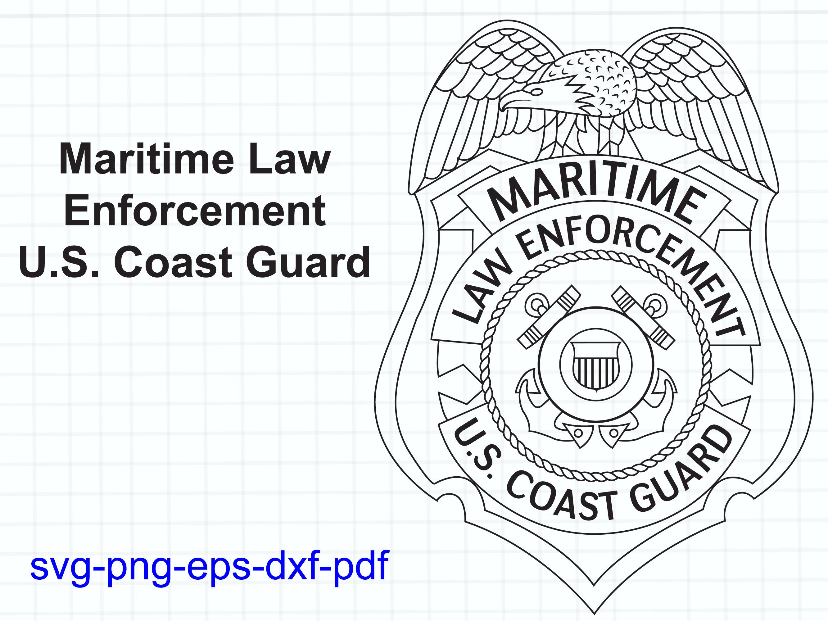 Maritime Law Enforcement U.s. Coast Guard Etsy