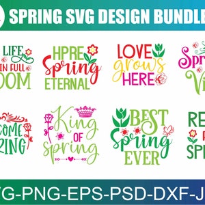 Spring Svg Bundle, Hello Spring Svg, Spring Is Here Svg, Spring Png Welcome Spring Svg Spring Sign Svg Spring Shirt Svg Cut Files For Cricut