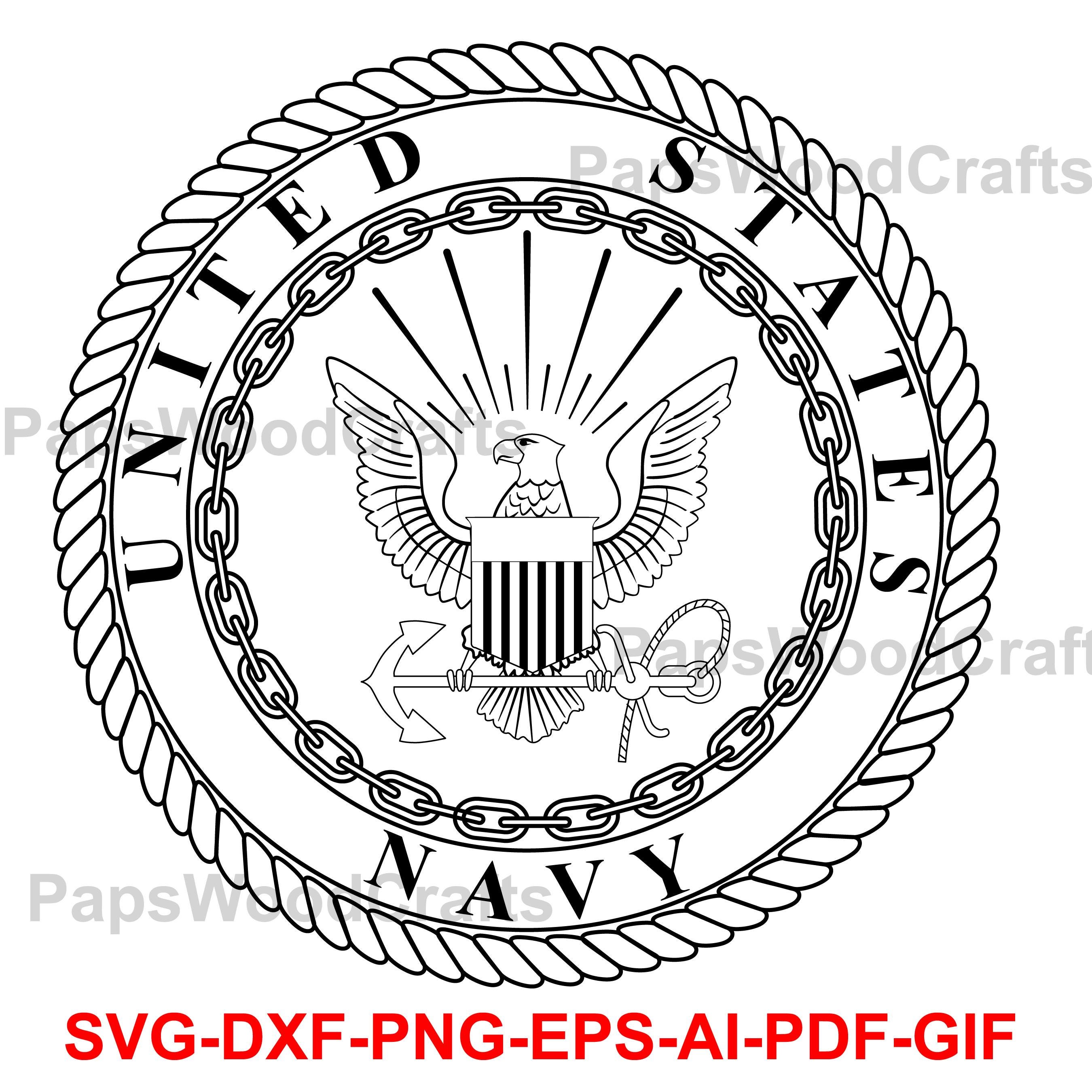 US NAVY ウォールデコ　壁掛けエンブレム・ロゴ Graphic by Jeff Hobrath Art Studio -  (c)2012