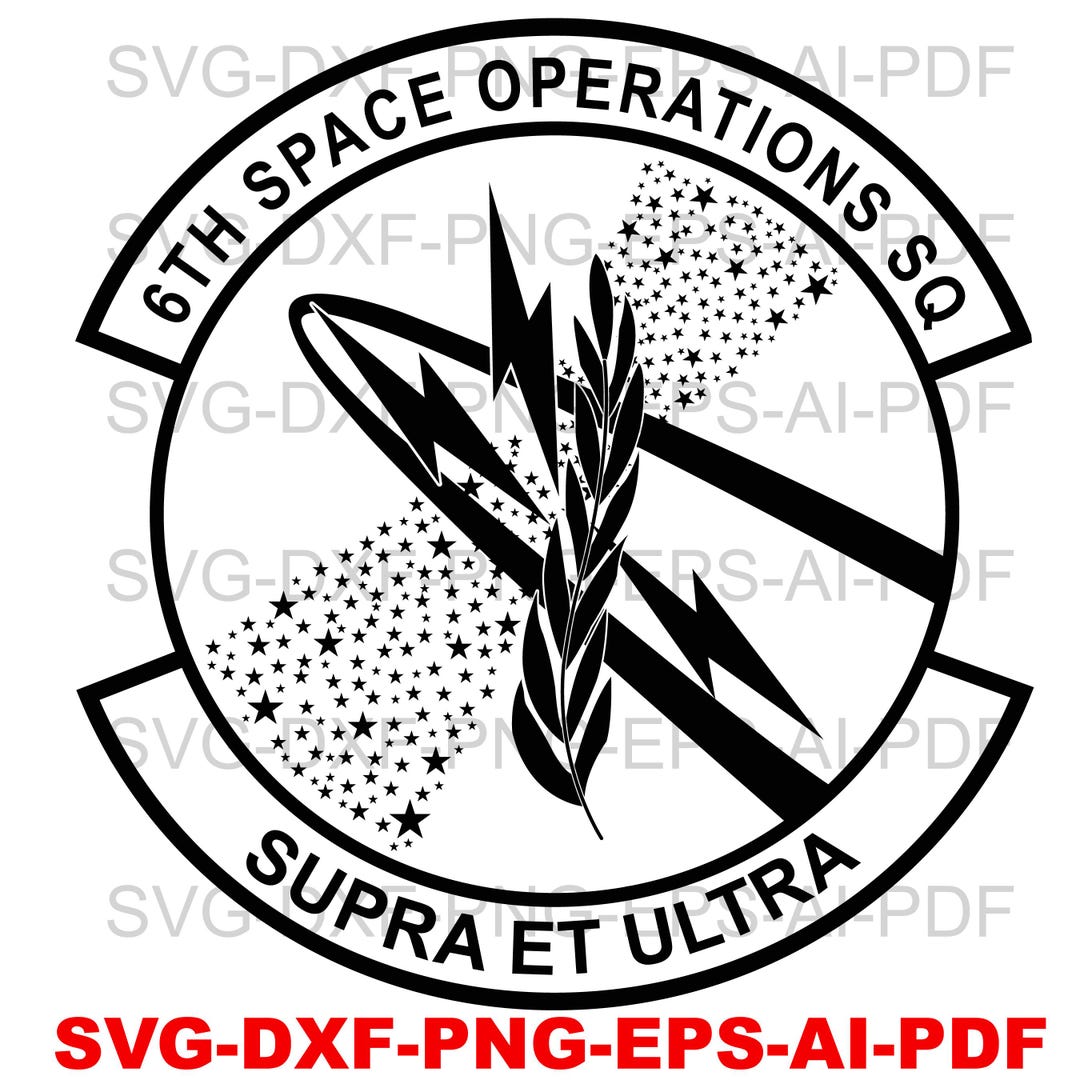 6th Space Operations Logo, Vector Cut Files (SVG, Ai, Dxf, Png, Gif) - Etsy