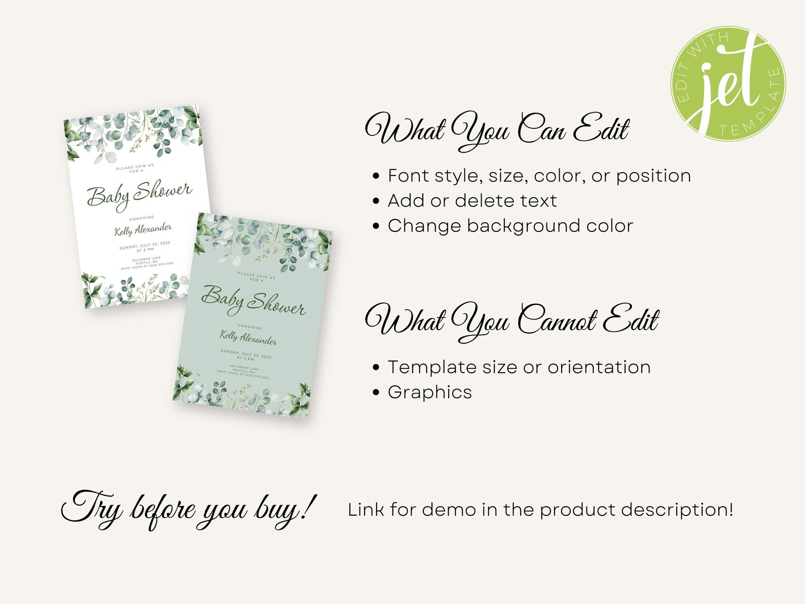 Editable Cupcake Toppers INSTANT DOWNLOAD Printable Greenery - Etsy Canada
