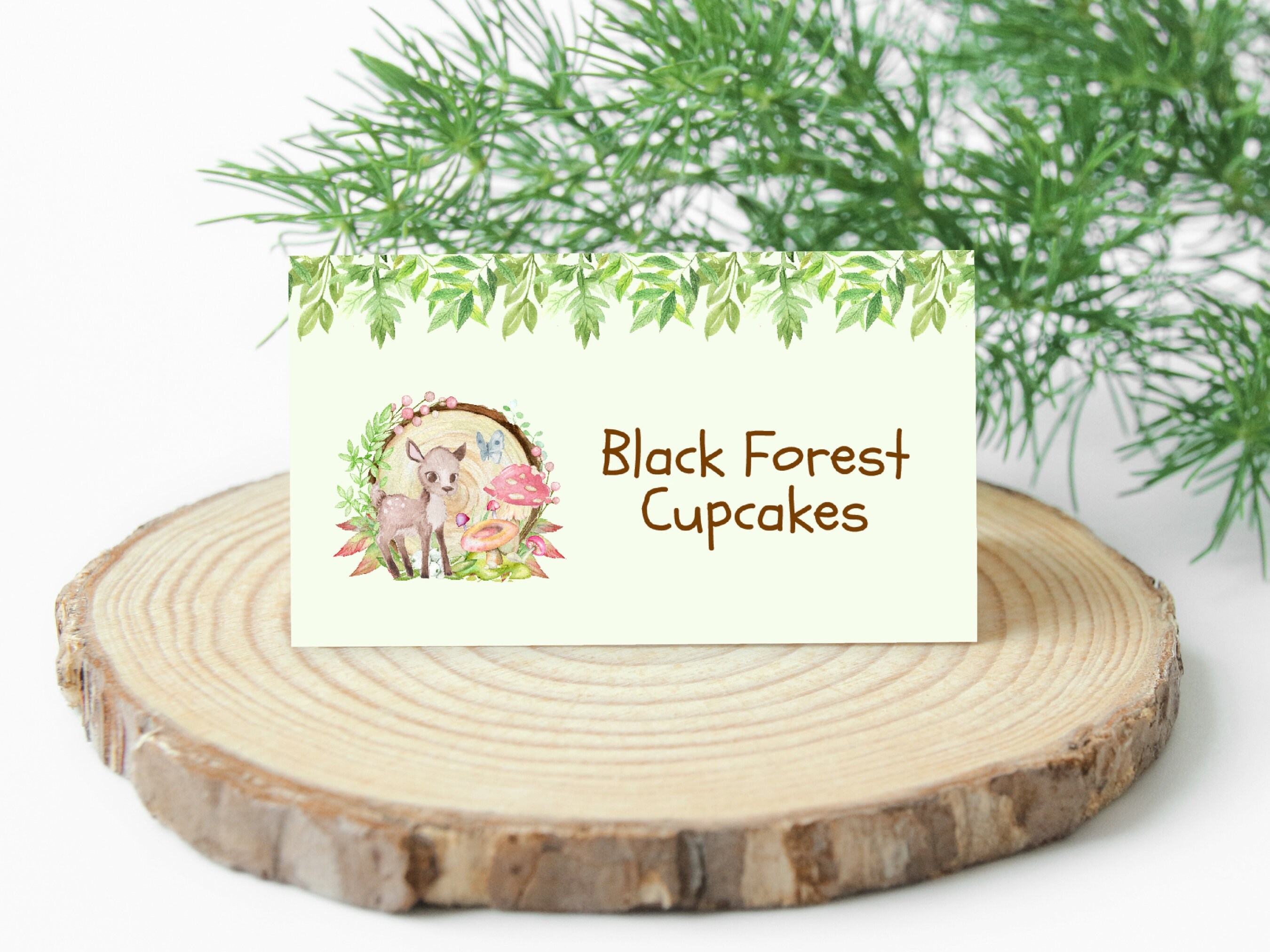 Woodland Animal Food Label Template Editable Forest Animal - Etsy