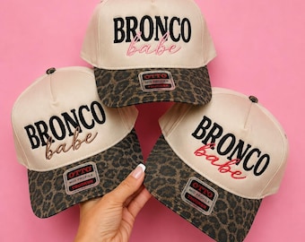 Leopard brim hat