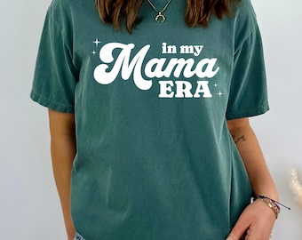 Retro In My Mama Era Shirt - Comfort Colors Mom Tee