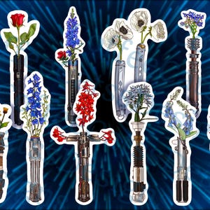 Star Wars Lightsaber Sticker Merch Kylo Ren Darth Vader Obi Wan Kenobi Rey Anakin Skywalker Ahsoka Princess Leia Osha Qimir The Acolyte