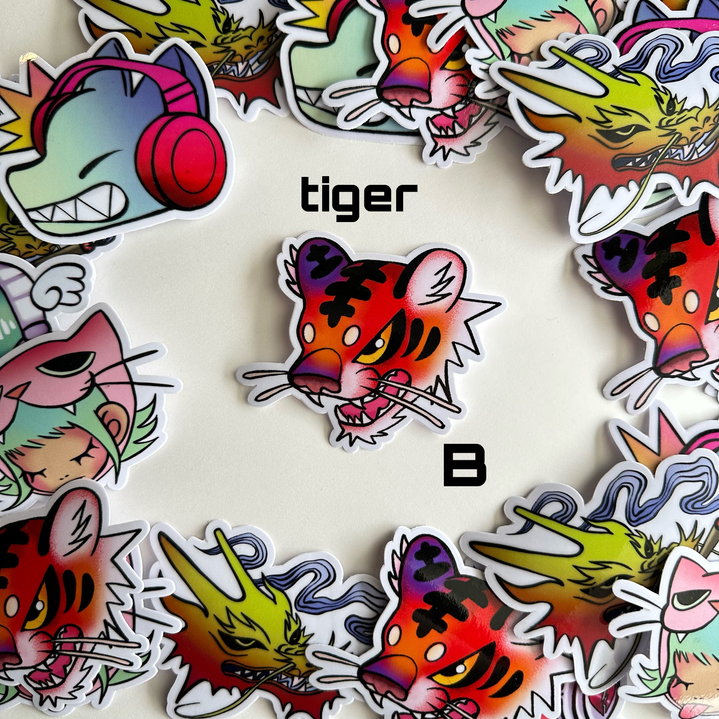 Sticker Examples Funky Funky Vinyl Stickers - Etsy