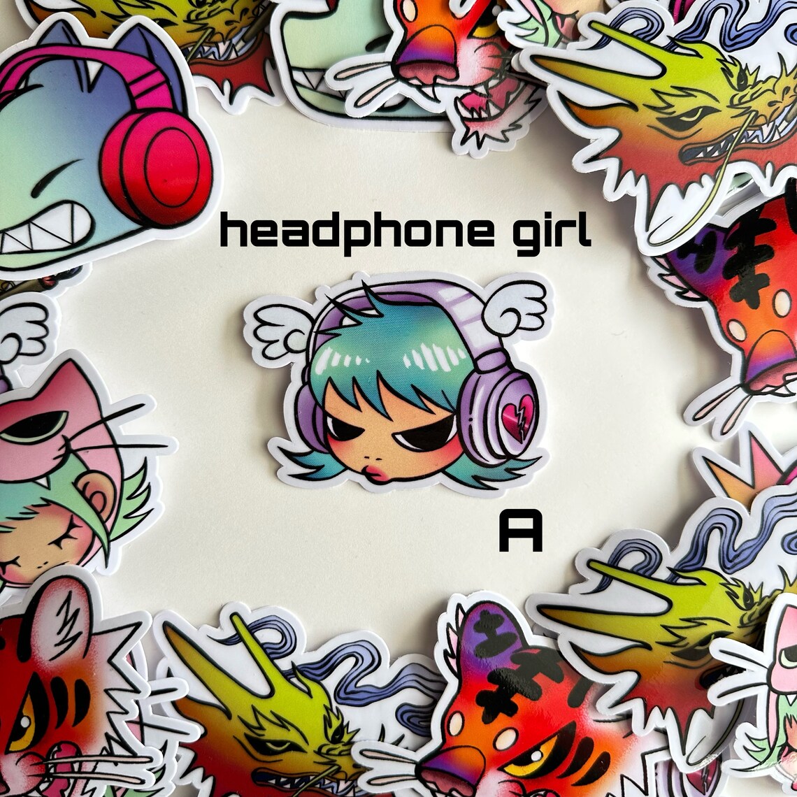 Sticker Examples Funky Funky Vinyl Stickers - Etsy