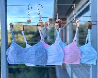 Girls cotton bra junior training seamless no pattern