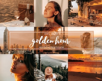 GOLDEN HOUR | 15 Predefinições do Lightroom para dispositivos móveis e desktop