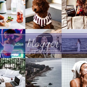 106 Blogger Lightroom Presets, Stylish & Versatile Filters, Influencer Photo Edits, Social Media Tools, Influencer Pack, Photo Filters
