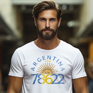 Campeón Mundial 1978 1986 2022. Wereldbekerkampioen. Superzacht T-shirt van hoge kwaliteit