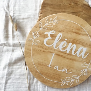 Wooden birthday sign