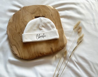 Personalized baby birth cap