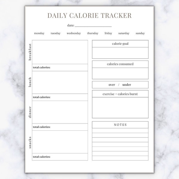 Calorie Counter - Etsy