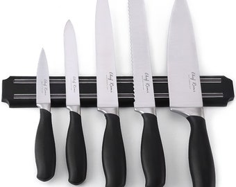 Magnetic Knife Holder - Christmas Gift Storage Bar This Year - Safeguard Your Kitchen Knives from Kids with Our Easy to Mount Strip