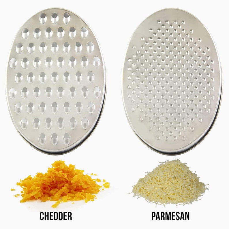 Chef Remi Cheese Grater Vegetable Grater 2 Size Blades with Storage Container and Lid image 4