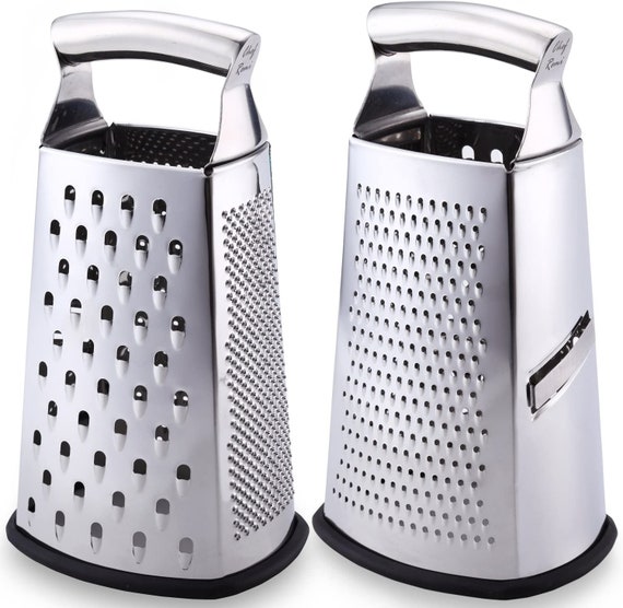 Food Grater 4 Sided Blades Stainless Steel Cheese and Vegetable