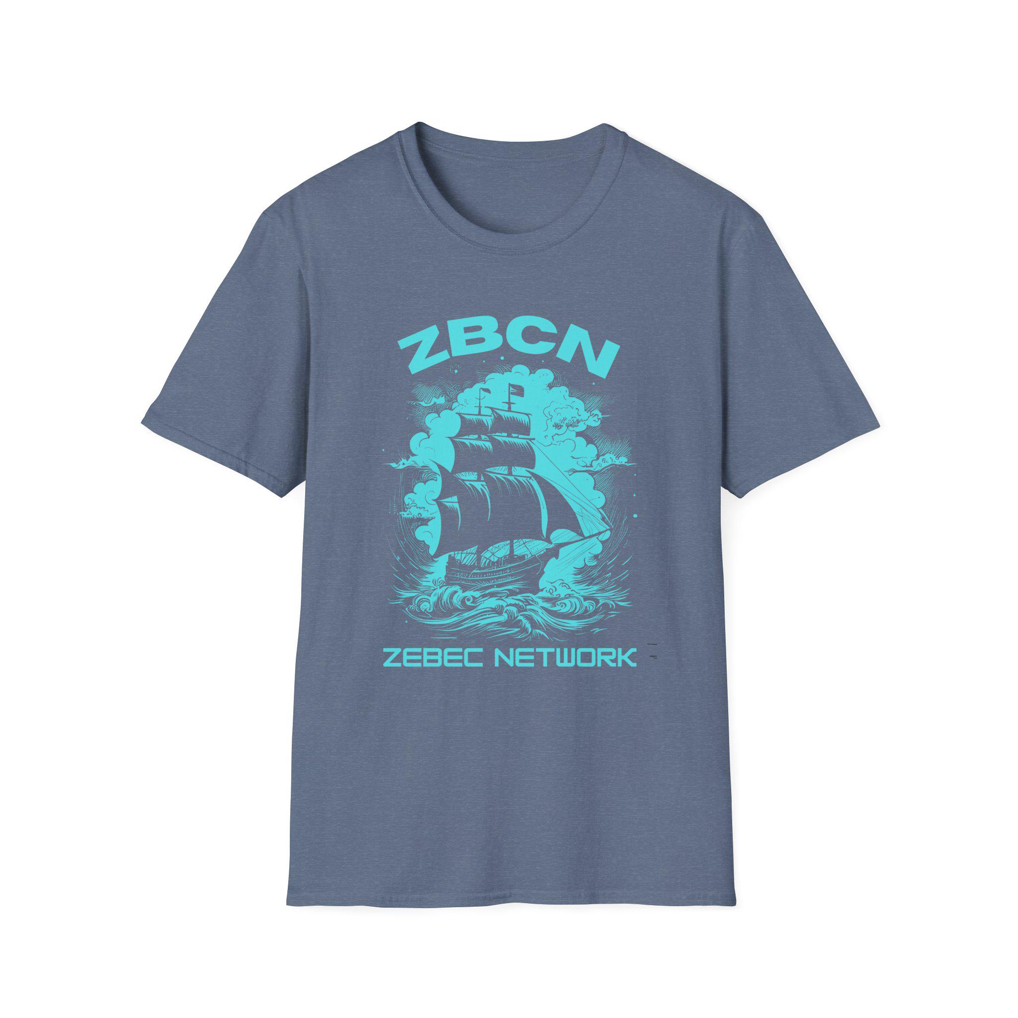 Cryptocurrency Zebec Network ZBCN Ripple Bitcoin Unisex Softstyle T-Shirt, Crypto Tee, Blockchain Apparel, Digital Currency Shirt, Finance