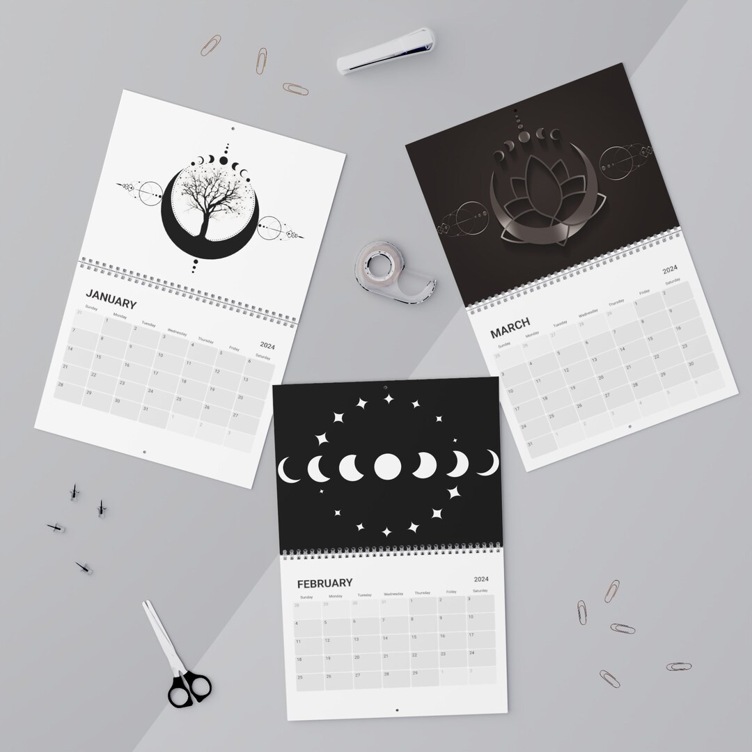 Witchy Goth Calendar 2024 Etsy