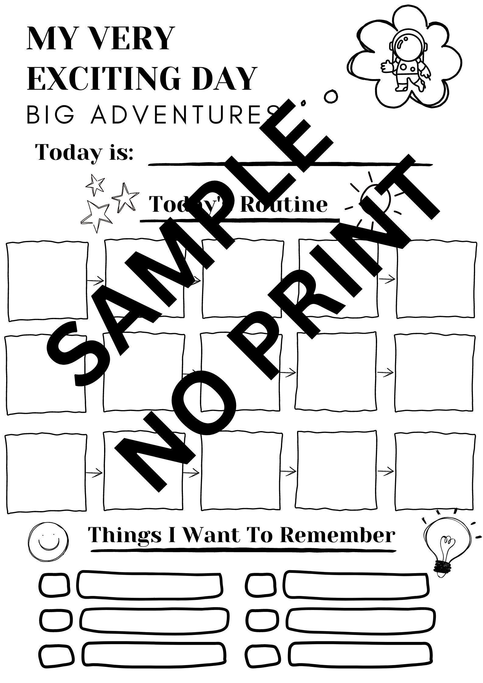 Child Daily Routine Chart & Activity Charts - Etsy