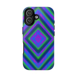 Tough Case | Green Rhombus Mesmerizing Design Phone Cases