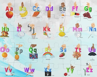 Alphabet ASL Puzzle – 30-Piece Sign Language Learning Toy - ASL Toy